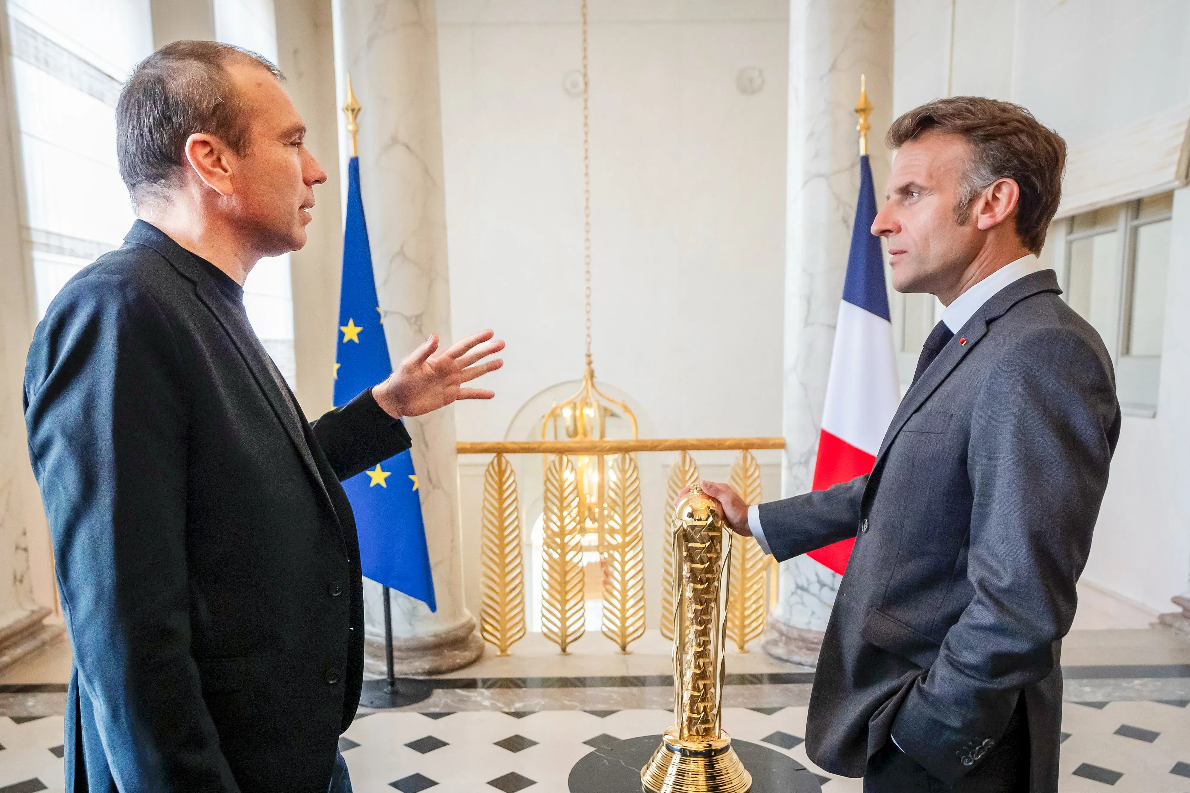 French President and EF CEO